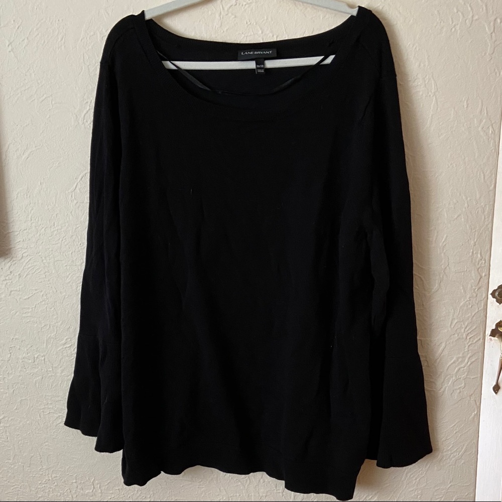 Lane Bryant Black Bell Sleeved Sweater